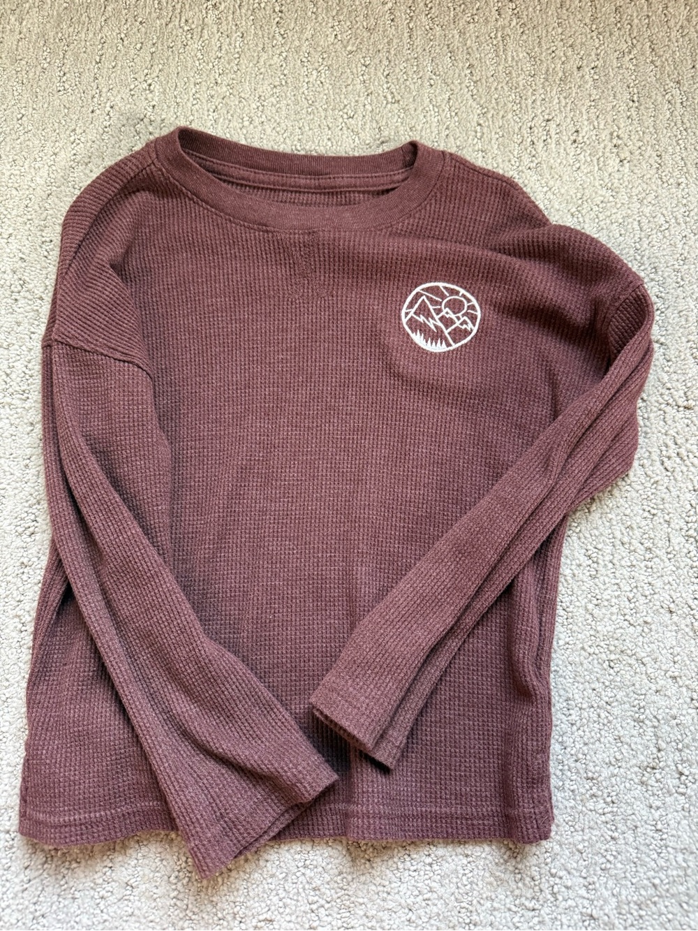 Cat & Jack Mauve Long Sleeve Thermal Tee